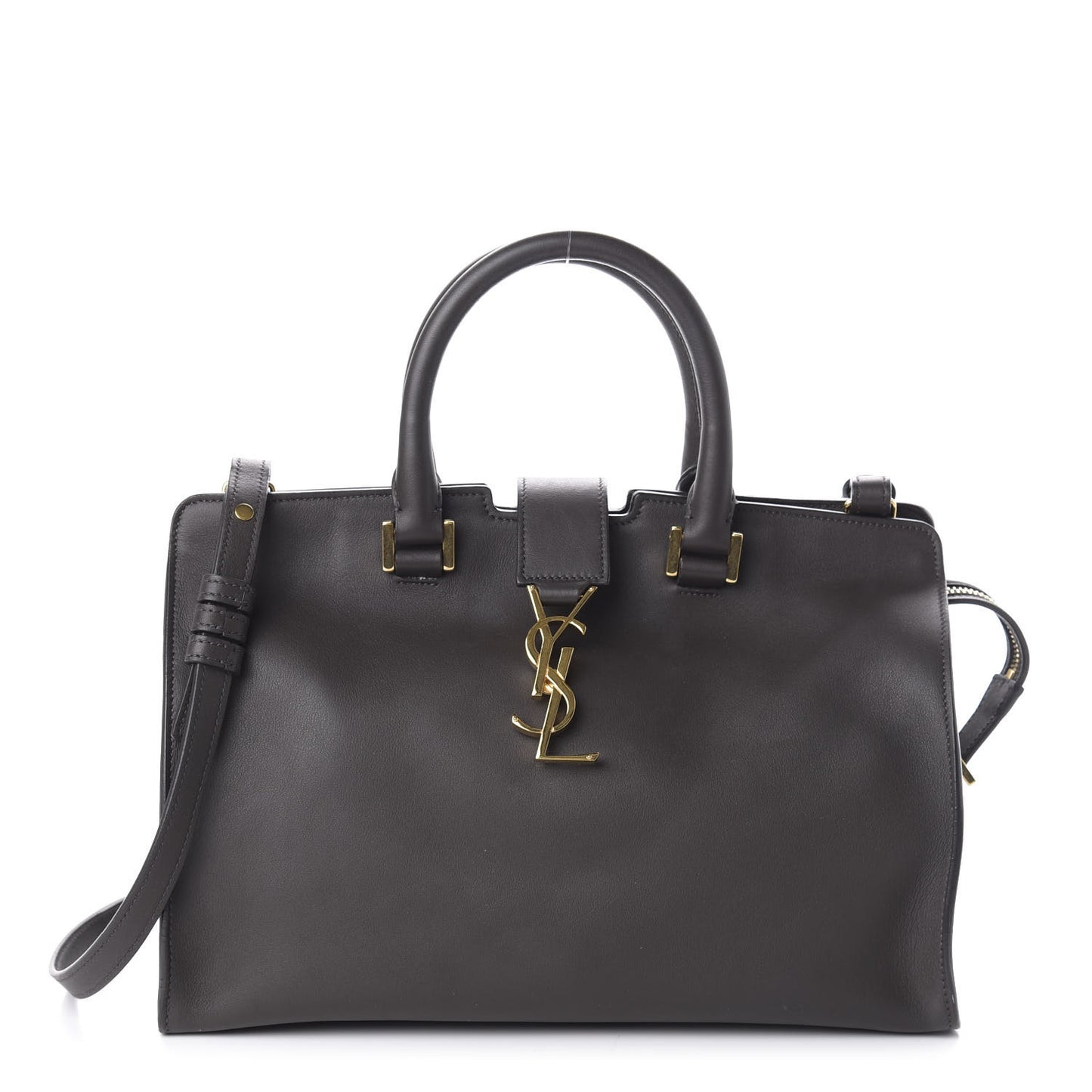 Smooth Calfskin Small Cabas Monogram Dark Grey