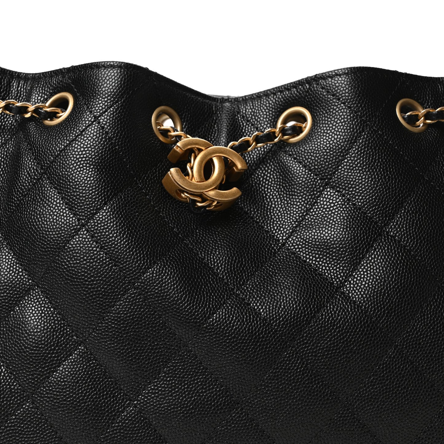 Caviar Quilted Small Chanel 25 Handbag Black
