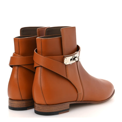 Hermes Calfskin Neo Low Boots 38 Natural 5 of 12