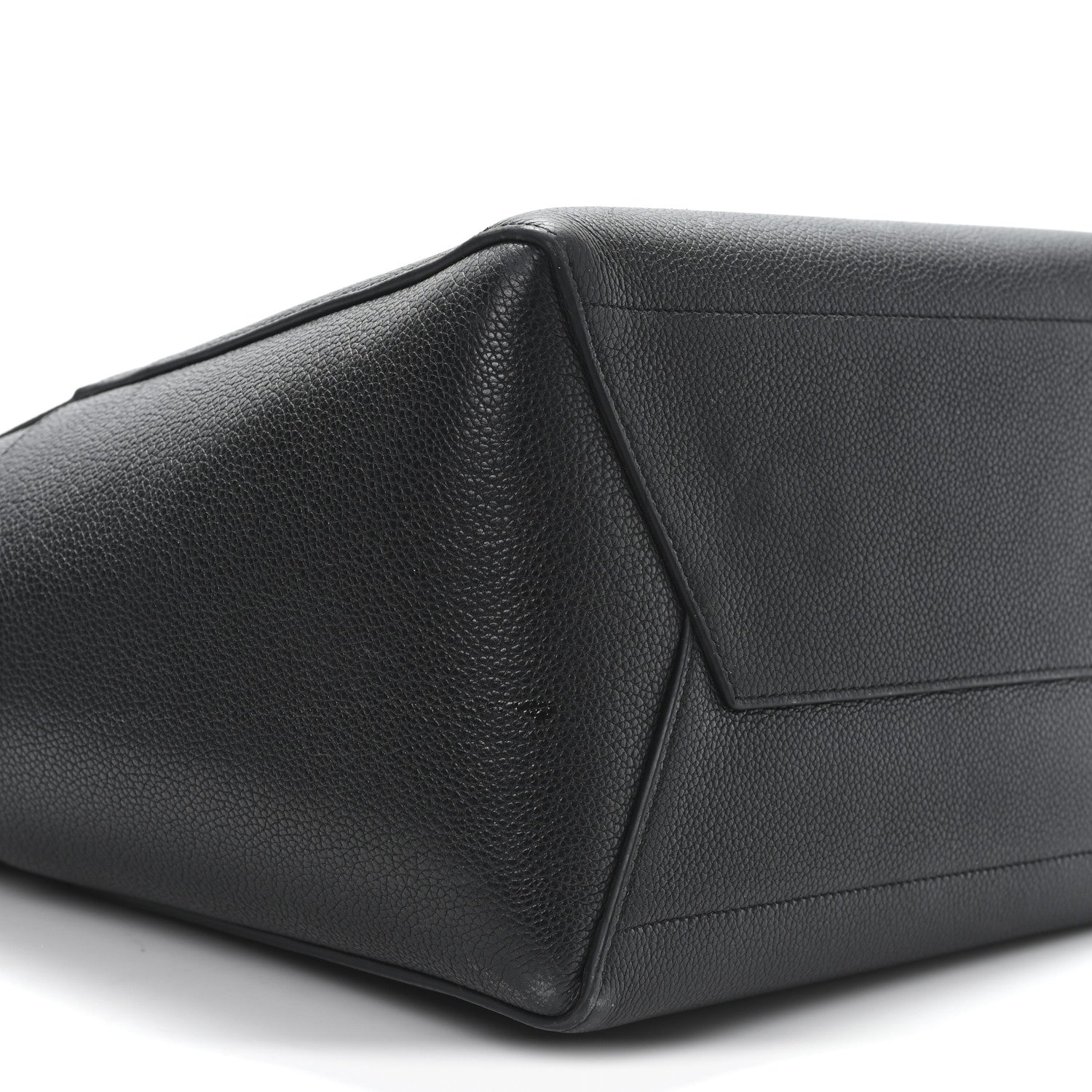 Celine Soft Grained Calfskin Sangle Bucket Bag Black 8 of 10