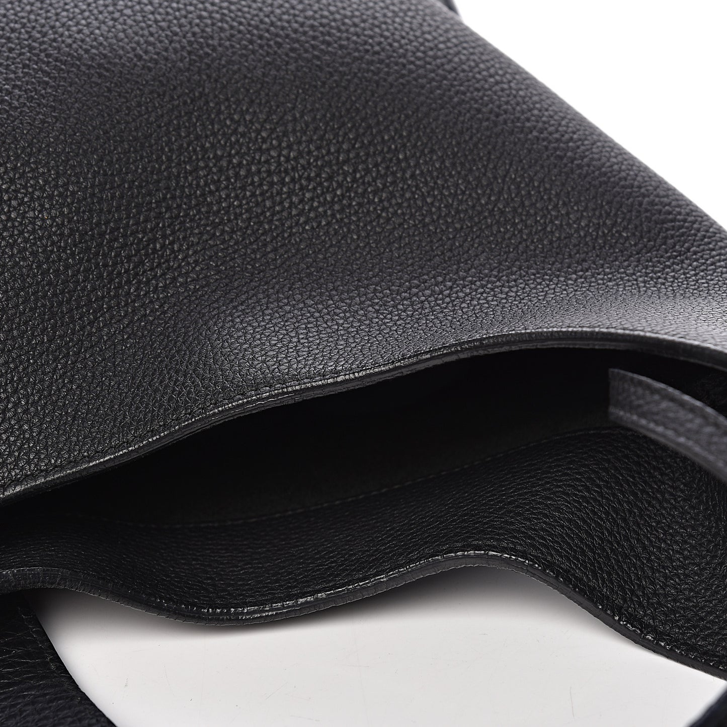 Soft Grained Calfskin Large Jackie Hobo Black