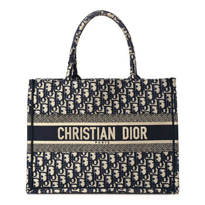 Christian Dior Oblique Medium Book Tote Blue Multicolor 1 of 9