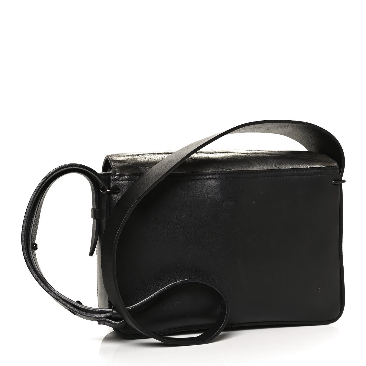 3.1 Phillip Lim Metallic Calfskin Alix Crossbody Bag Black Gunmetal 3 of 10
