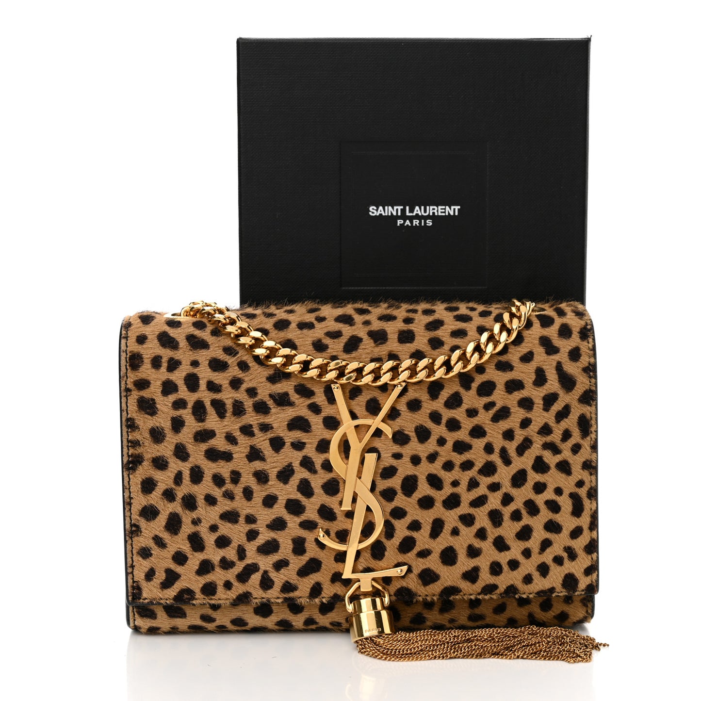 Pony Hair Calfskin Small Classic Monogram Kate Tassel Satchel