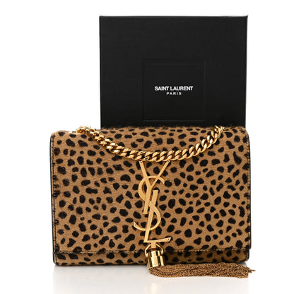 Saint Laurent Pony Hair Calfskin Small Classic Monogram Kate Tassel Satchel 14 of 14