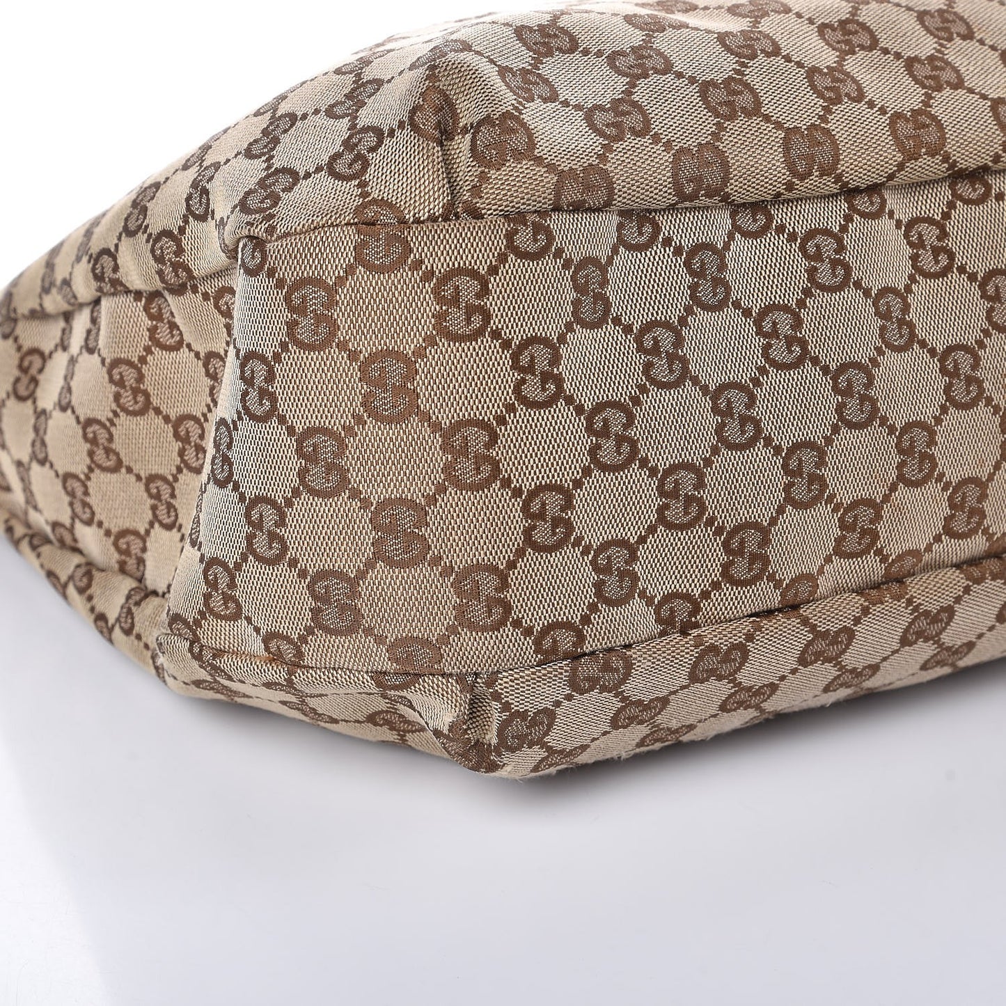 Monogram Large New Ladies Web Hobo Dark Brown