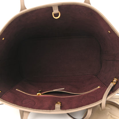 Louis Vuitton Empreinte Monogram Giant Neverfull MM Tourterelle 6 of 14