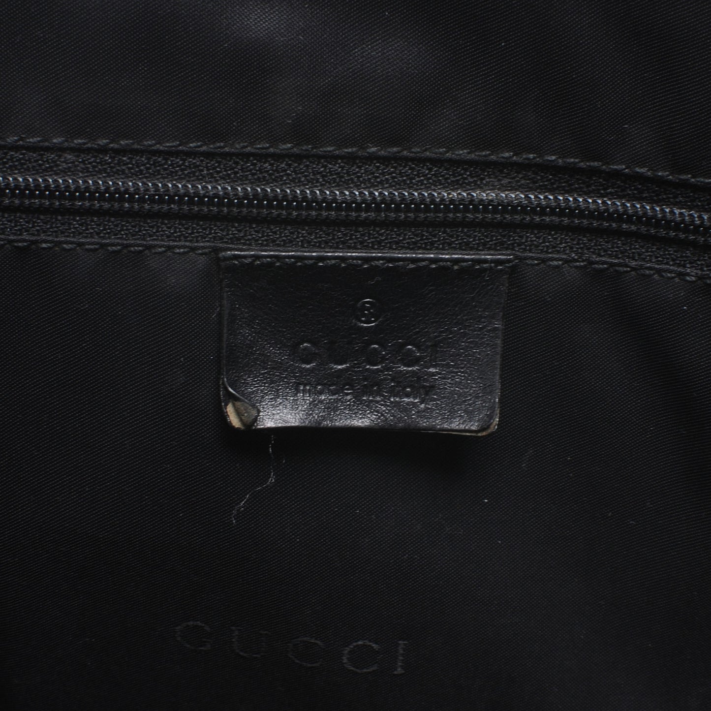 Canvas Monogram Shoulder Bag Black