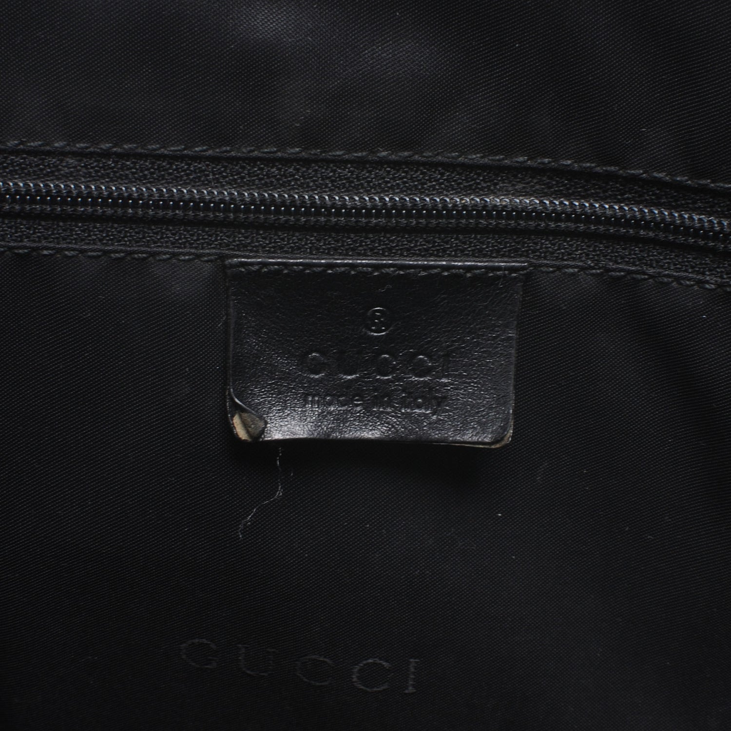 Gucci Canvas Monogram Shoulder Bag Black 6 of 8