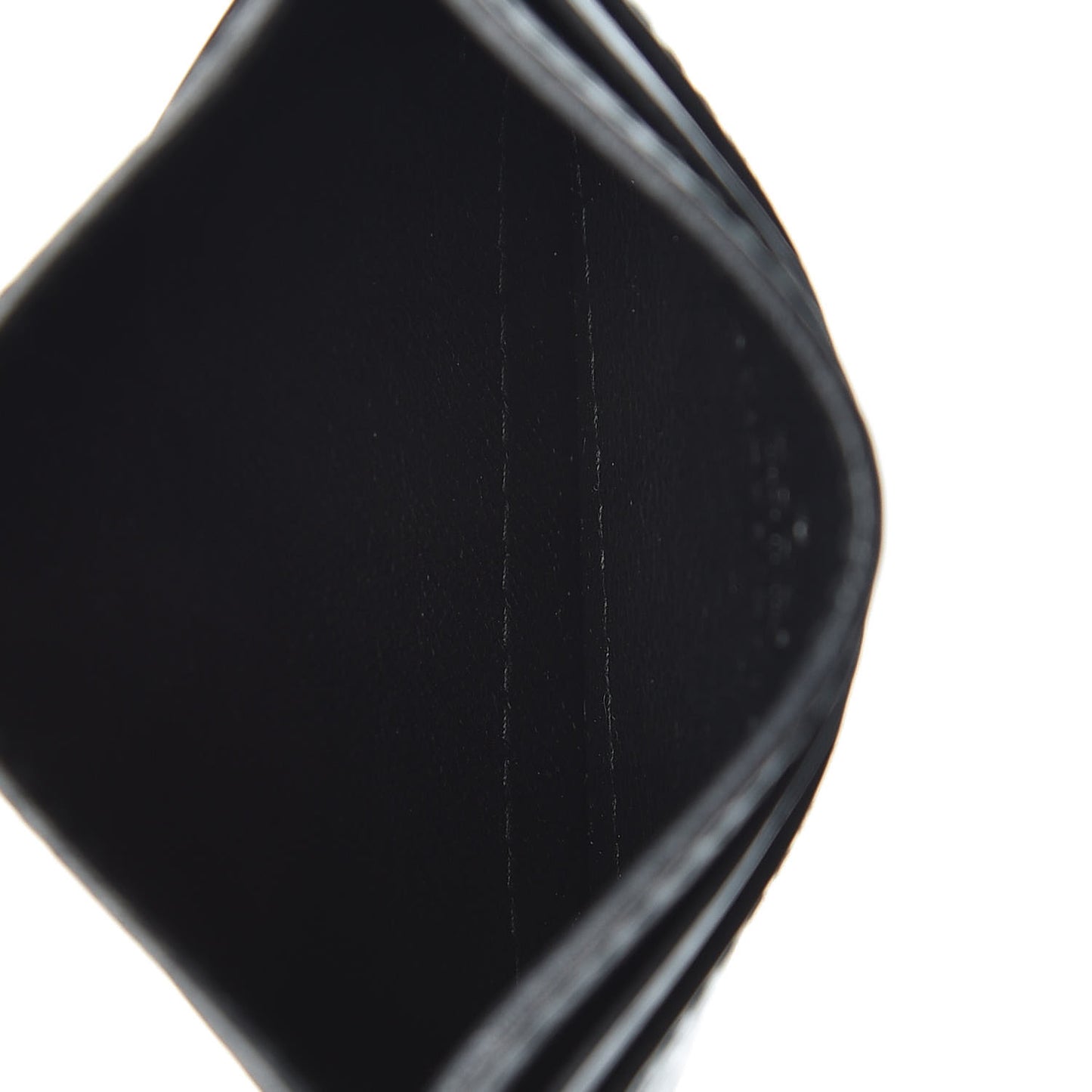 Calfskin Kingsnake Card Holder Black