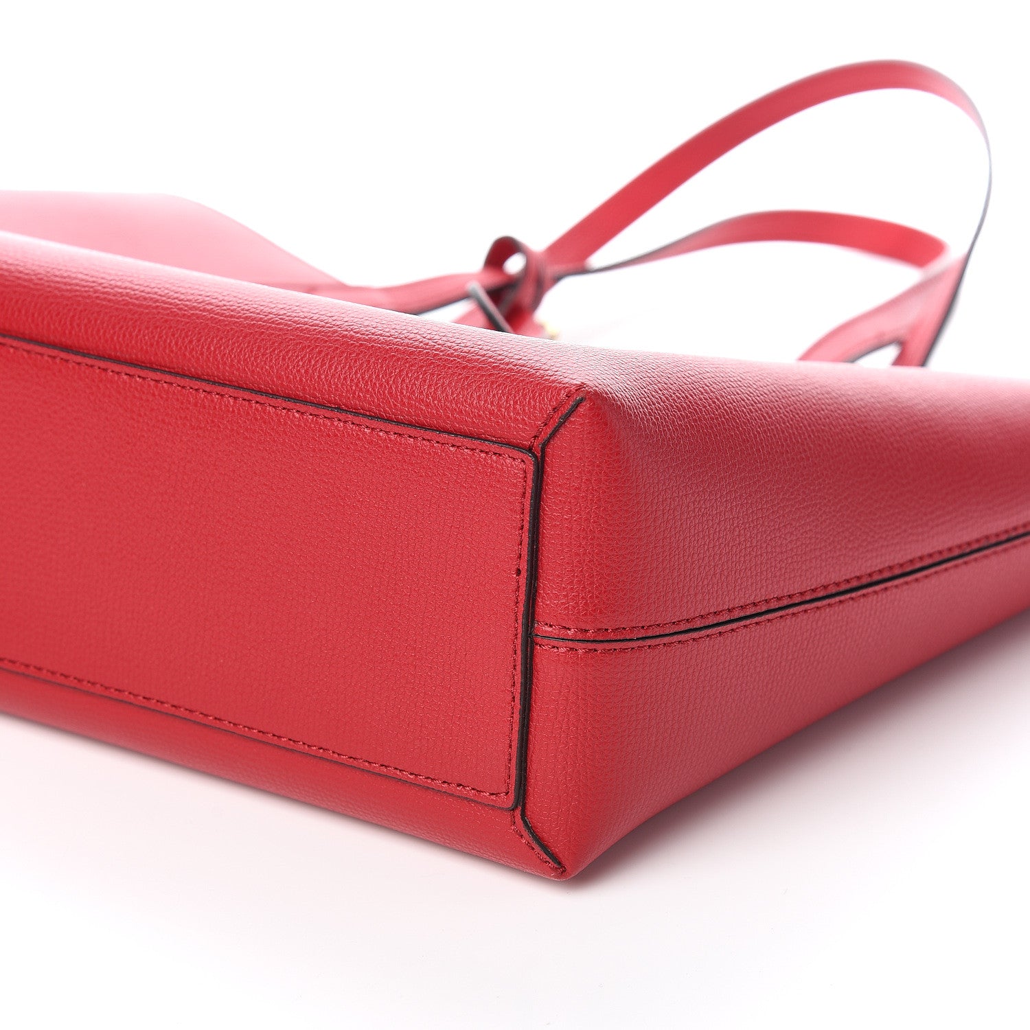 Burberry Haymarket Check Small Reversible Tote Poppy Red 11 of 12