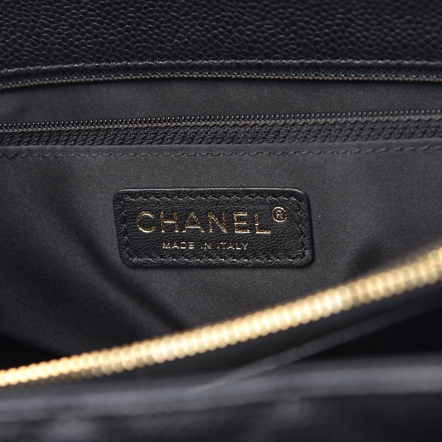 Chanel Caviar Quilted Grand Shopping Tote GST Black 9 of 11