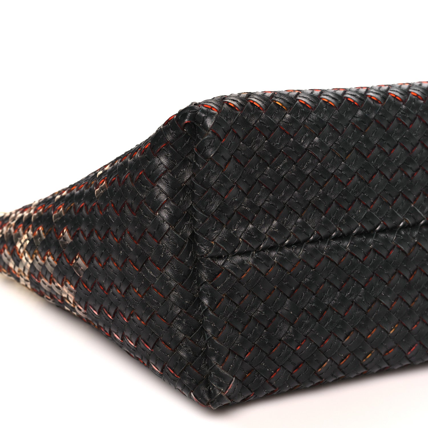 Bottega Veneta Nappa Intrecciato PVC Medium Cabat Black 9 of 10