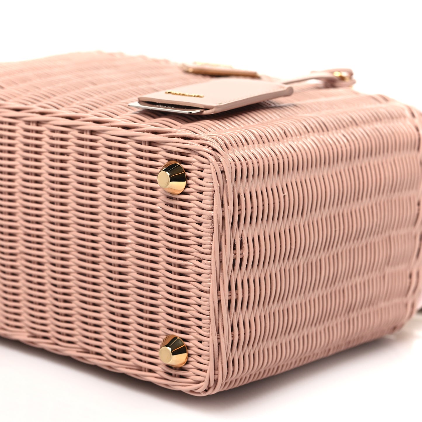 Wicker Canvas Shoulder Bag Pesca