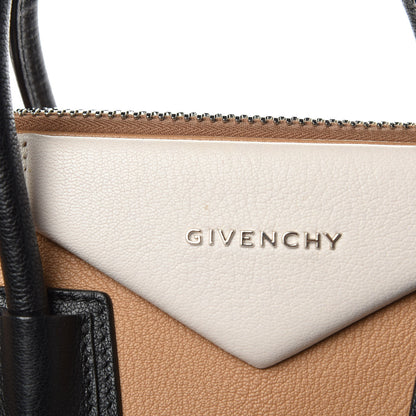 Givenchy Sugar Goatskin Medium Tri-Color Antigona Beige Black White 5 of 15