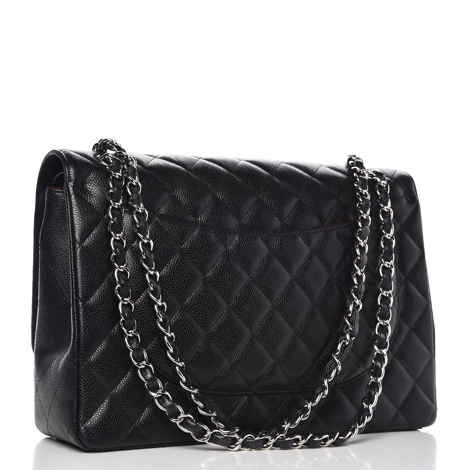 Chanel Caviar Quilted Maxi Double Flap Black 3 of 8