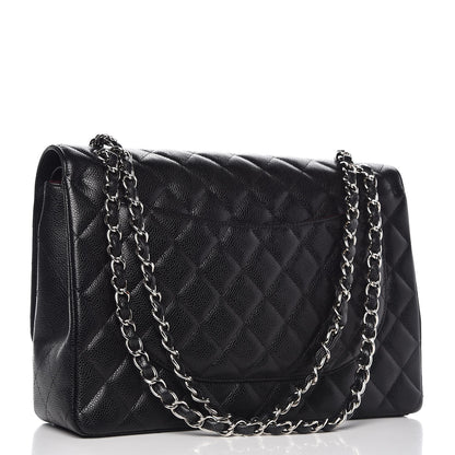 Chanel Caviar Quilted Maxi Double Flap Black 3 of 8