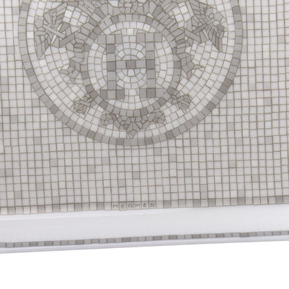 Hermes Porcelain Mosaique Au 24 Sushi Plate Platine 6 of 8
