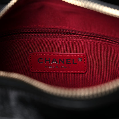 Chanel Aged Calfskin Quilted Small Gabrielle Hobo Black 6 of 11