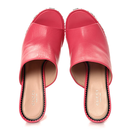 Gucci Malaga Kid Janaya 150mm Platform Sandals 40 Rhodamine Pink 2 of 10