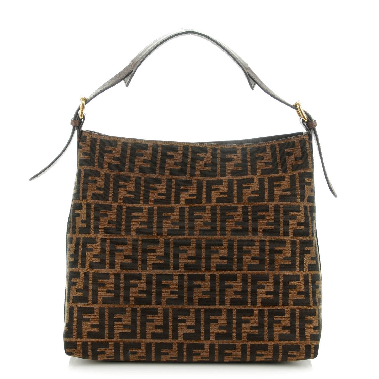 Zucca Vitello Elite Small Hobo Tobacco Castagna