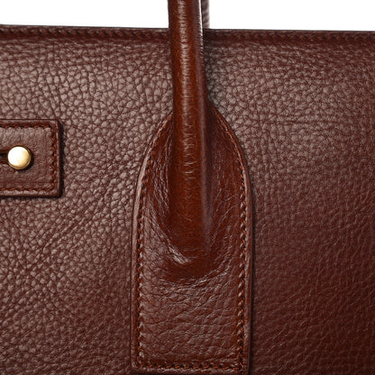 Saint Laurent Grained Calfskin Medium Supple Sac De Jour Dark Brown 13 of 15