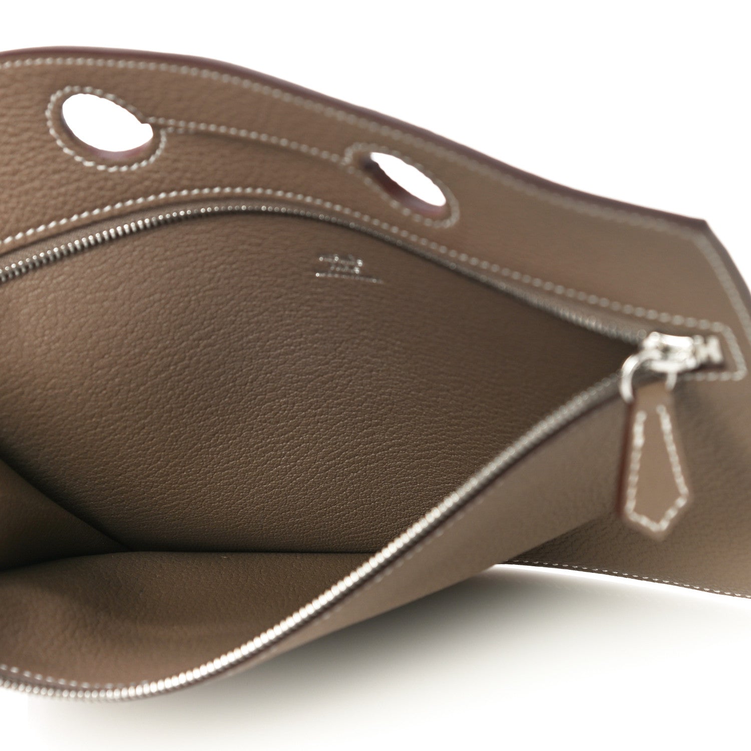 Hermes Togo Backpocket Pouch 25 Etoupe 5 of 10