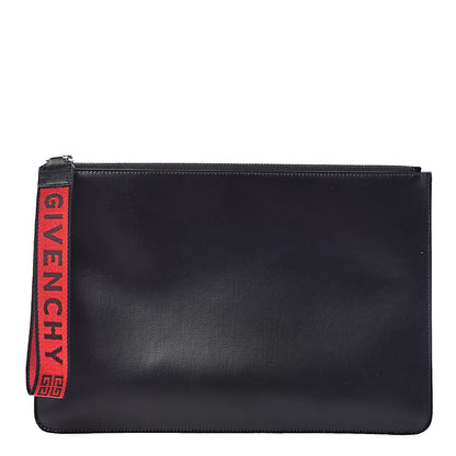 Givenchy Coated Canvas Large 4G Zip Pouch With Strap Black 1 of 7