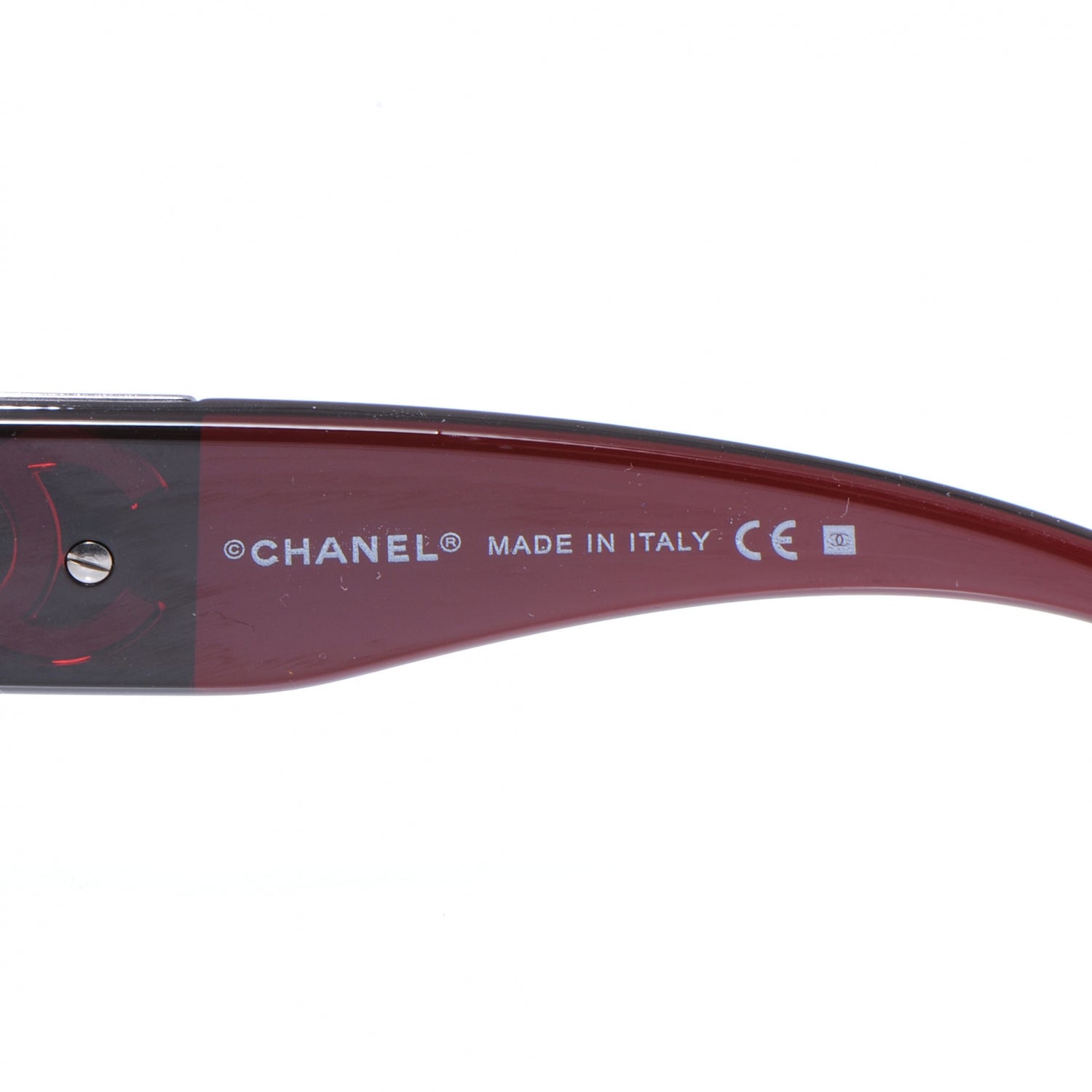 Chanel Aviator Sunglasses 4128 Burgundy 3 of 5