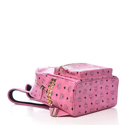 MCM Visetos Small Side Stud Stark Backpack Pink 4 of 11