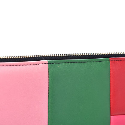 Chanel Lambskin Colorblock Cosmetic Case Multicolor 8 of 10