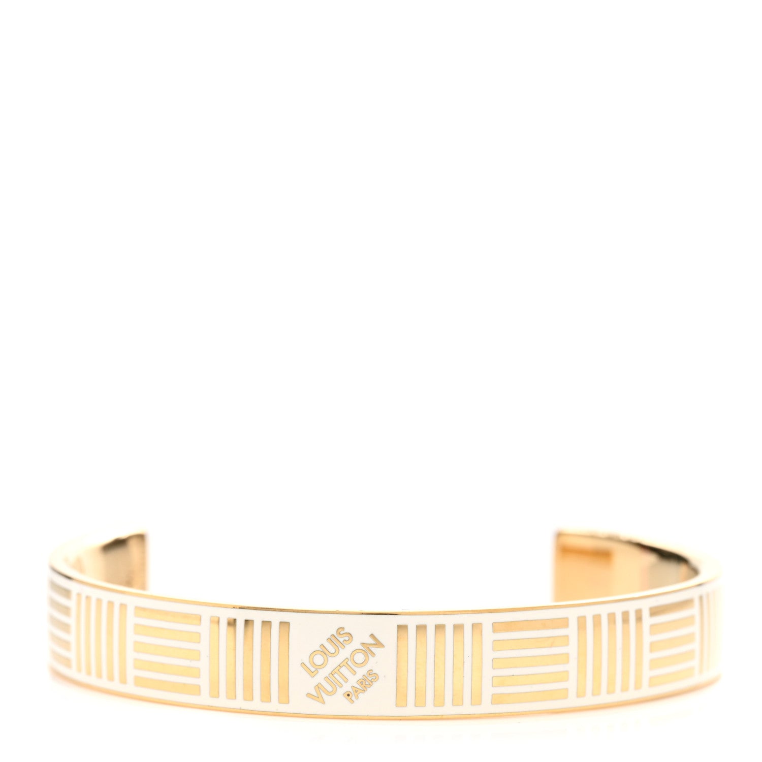 Louis Vuitton Palladium Damier Cuff M Gold 1 of 6