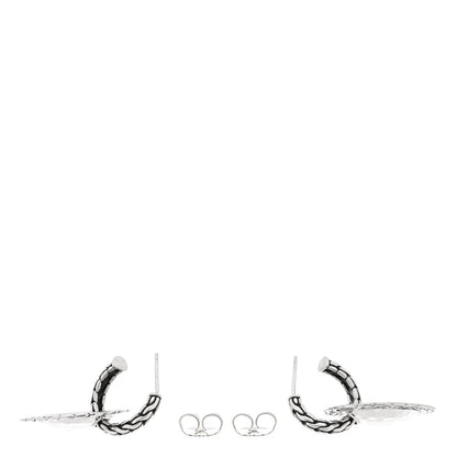 John Hardy Sterling Silver Classic Chain Hammered Disc Drop Earrings 3 of 4