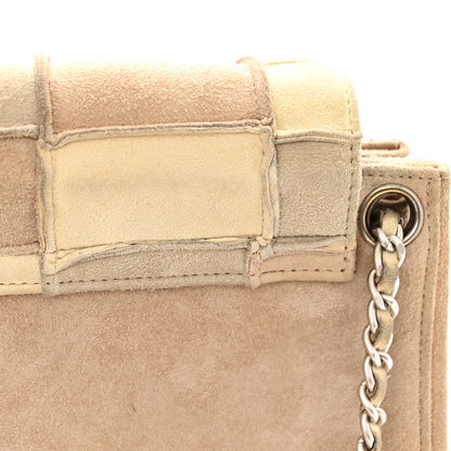 Chanel Suede Patchwork Accordion Mademoiselle Flap Beige 12 of 13
