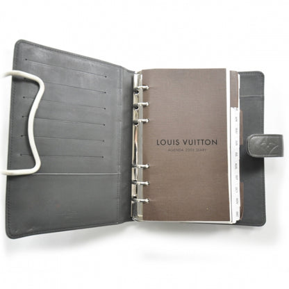 Louis Vuitton Mat Monogram Medium Ring Agenda w Inserts Black 6 of 8