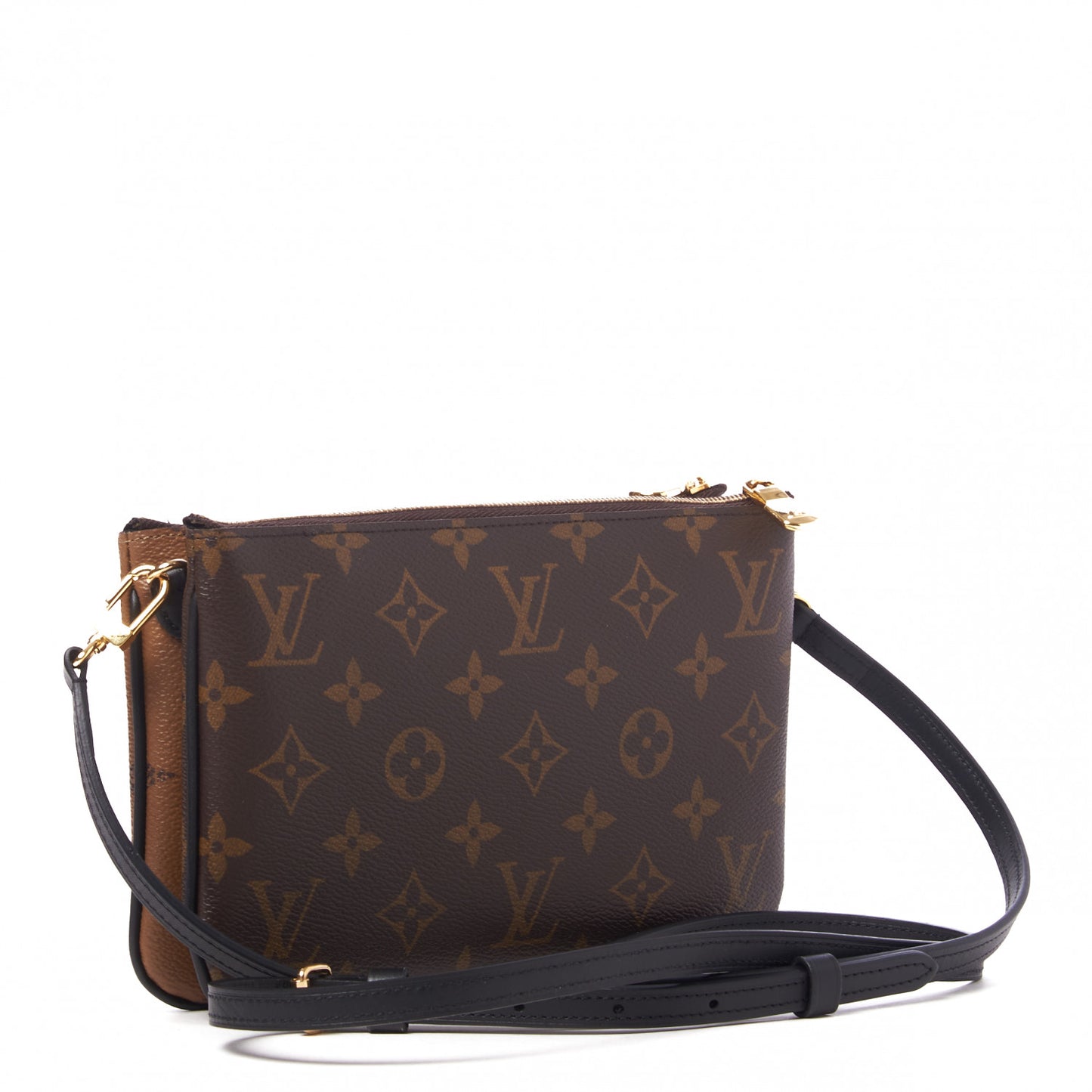 Reverse Monogram Giant Double Zip Pochette