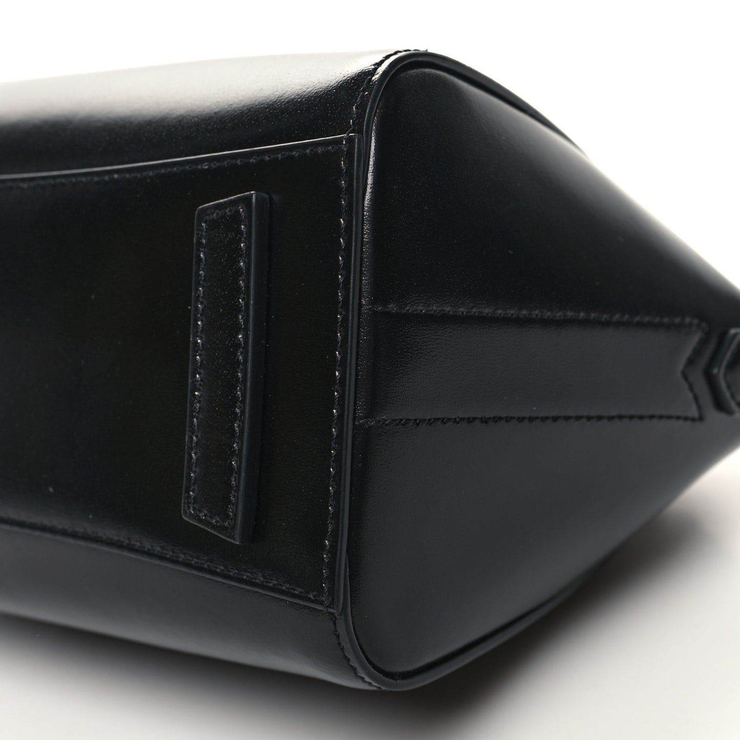 Box Calfskin Mini Lock Antigona Shoulder Bag Black