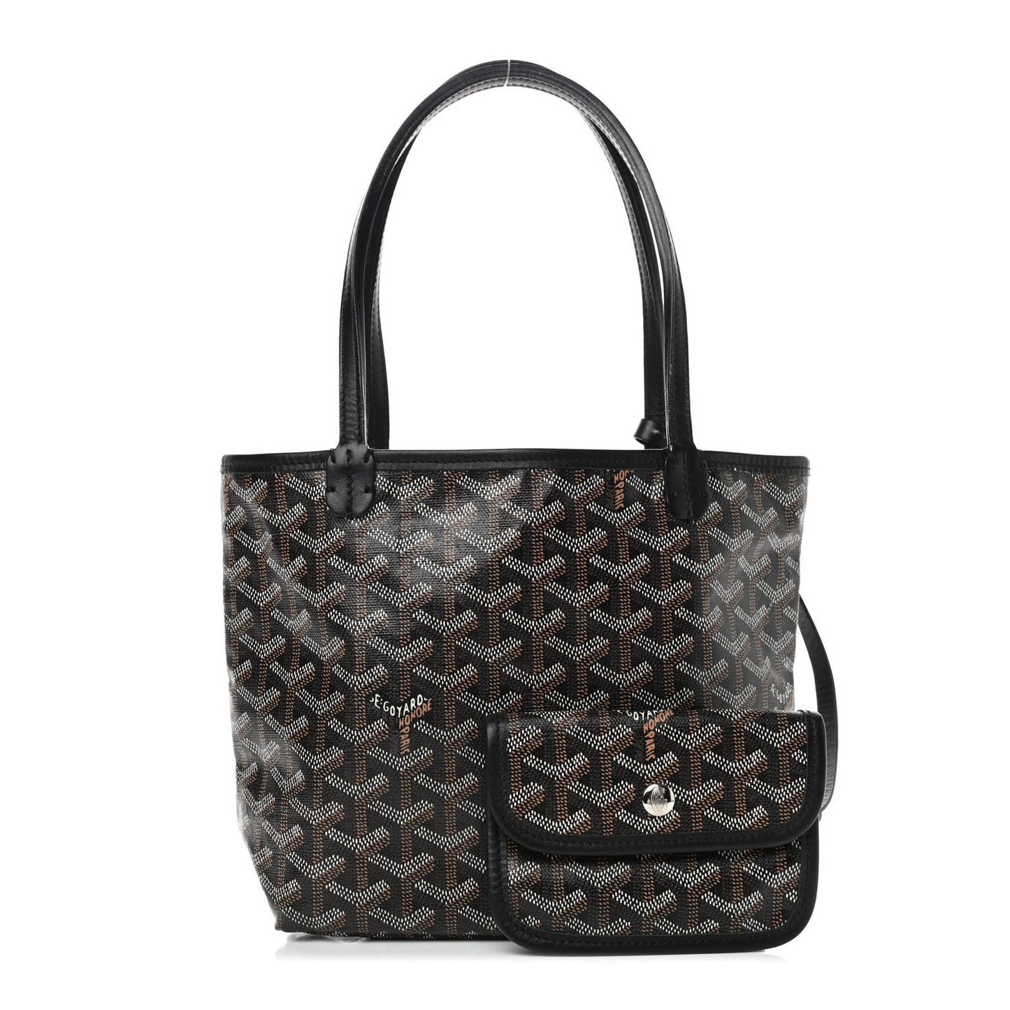 Goyardine Saint Louis Junior Jr PM Tote Black