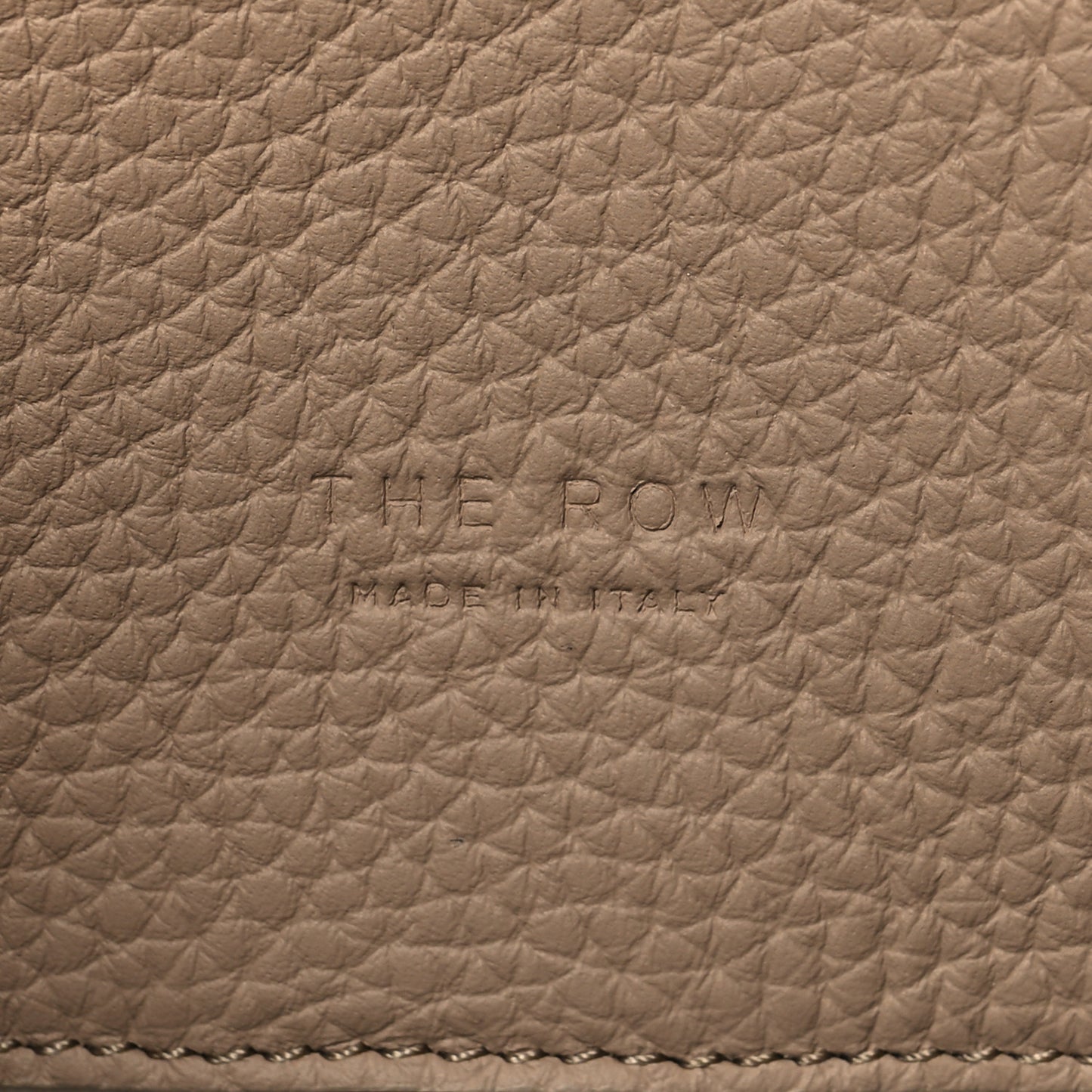 Matte Grained Calfskin Soft Margaux 15 Dark Taupe
