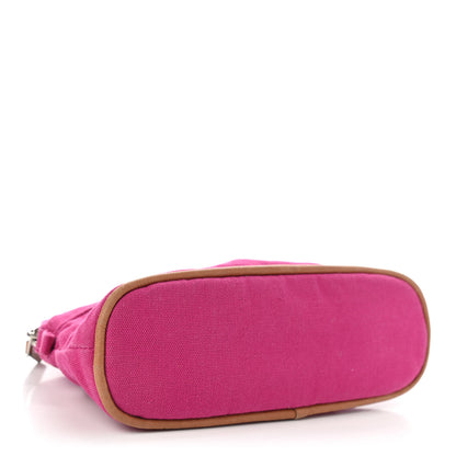 Hermes Cotton Canvas Mini Bolide Travel Cosmetic Pouch Hibiscus 4 of 10
