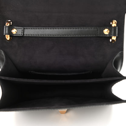 Fendi Vitello Liberty Metal Scalloped Multi Studded Small Kan I Shoulder Bag Black 5 of 10