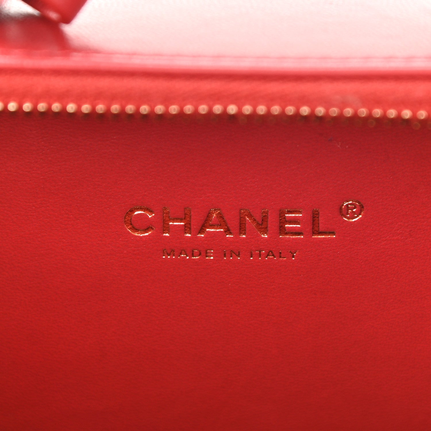Chanel Goatskin Quilted Small CC Filigree Vanity Case Red 6 of 9