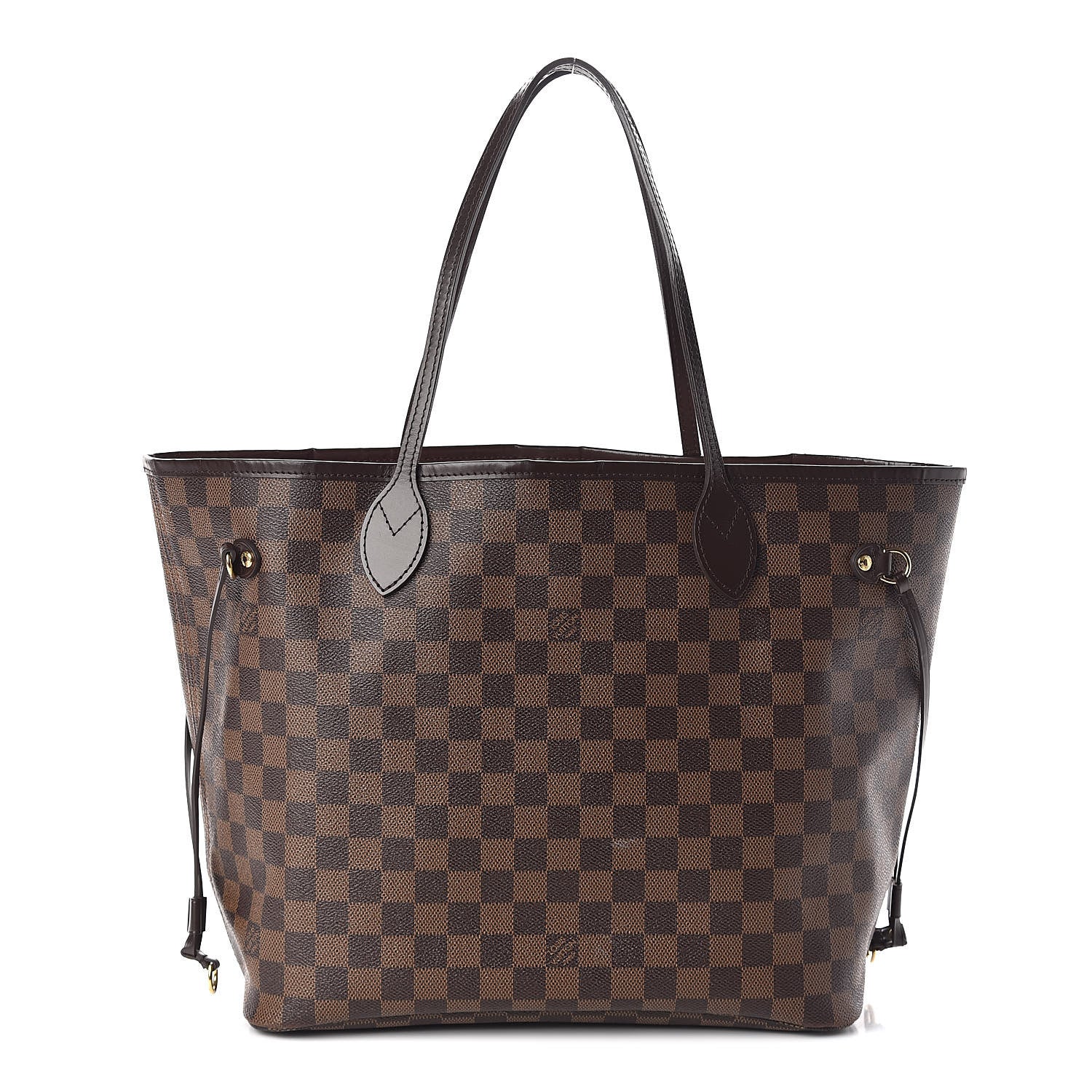 Louis Vuitton Damier Ebene Neo Neverfull MM Rose Ballerine 1 of 12