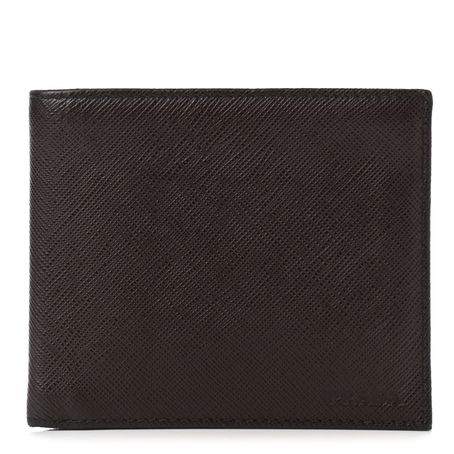 Prada Saffiano Bi-Fold Wallet Caffe 1 of 6