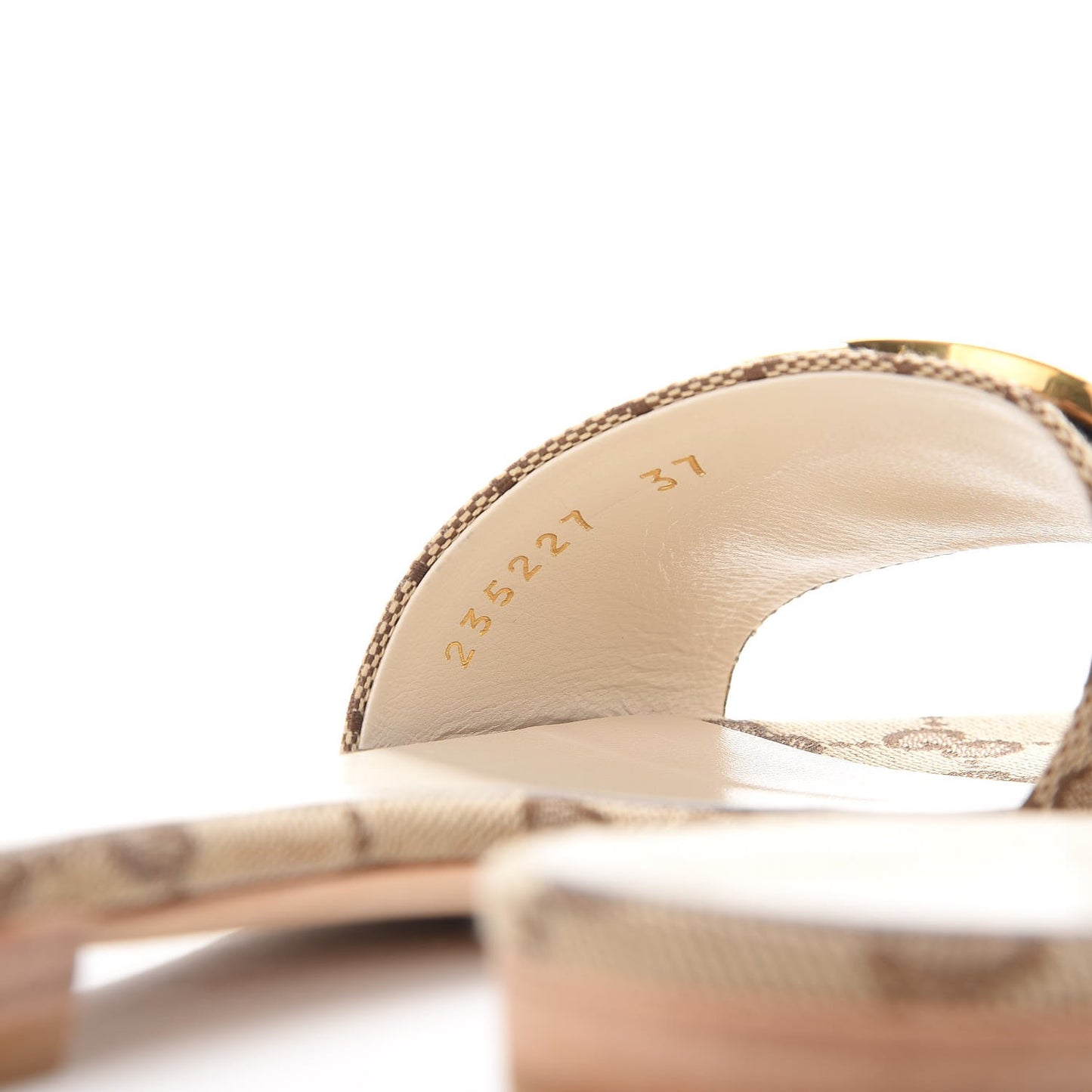 Monogram Web GG Slide Sandals 37 Off White