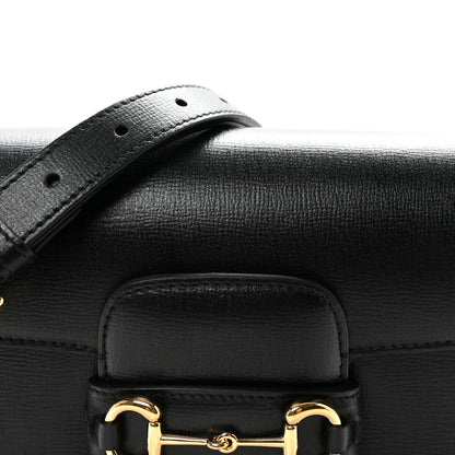 Gucci Azalea Calfskin Web Mini Horsebit 1955 Shoulder Bag Black 7 of 9