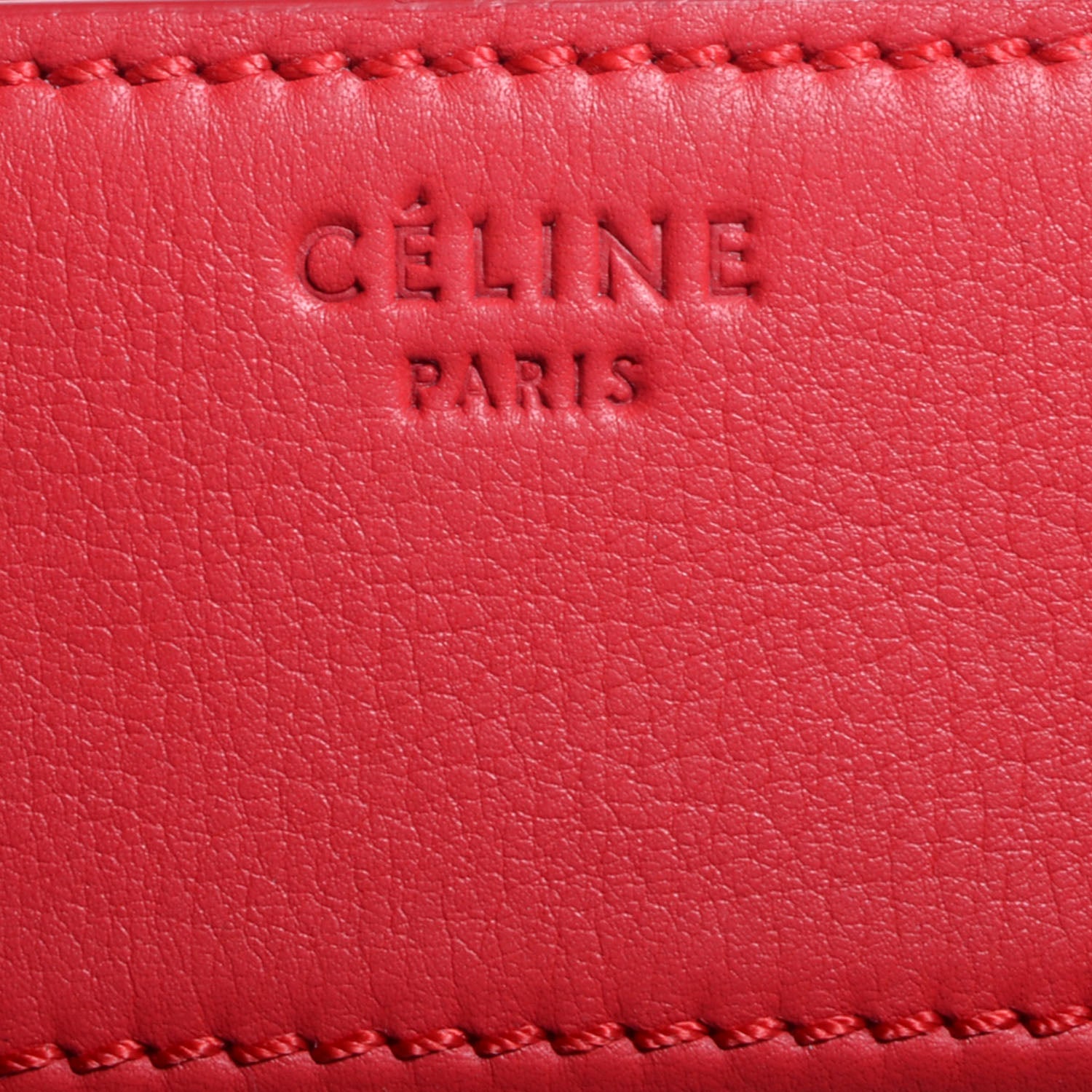 Celine Supple Calfskin Large Phantom Luggage Coquelicot 9 of 9