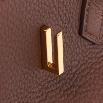Hermes Taurillon Clemence Birkin 35 Marron D'Inde 24 of 33