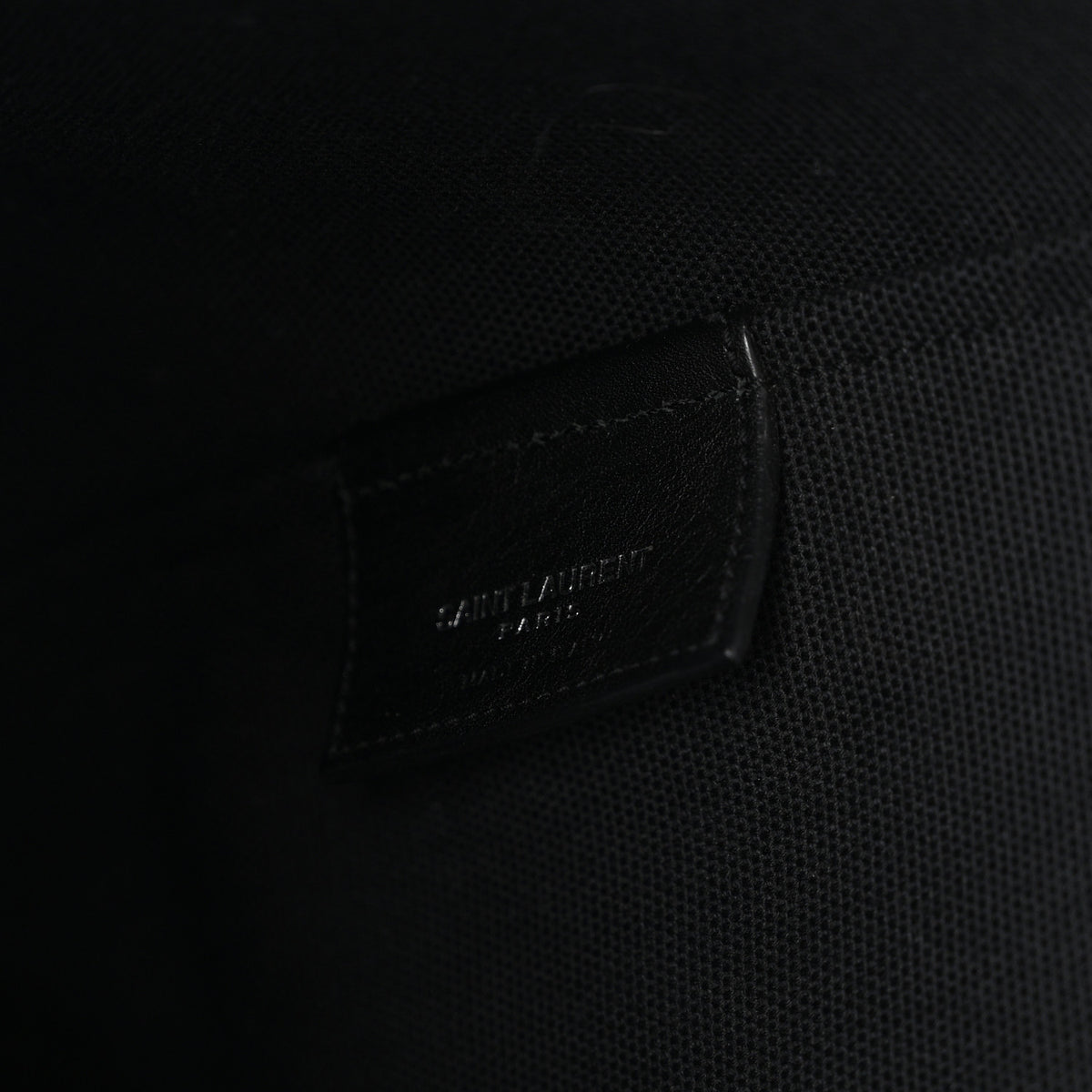 Saint Laurent Canvas Beach Shopping East West Tote Black 6 of 10