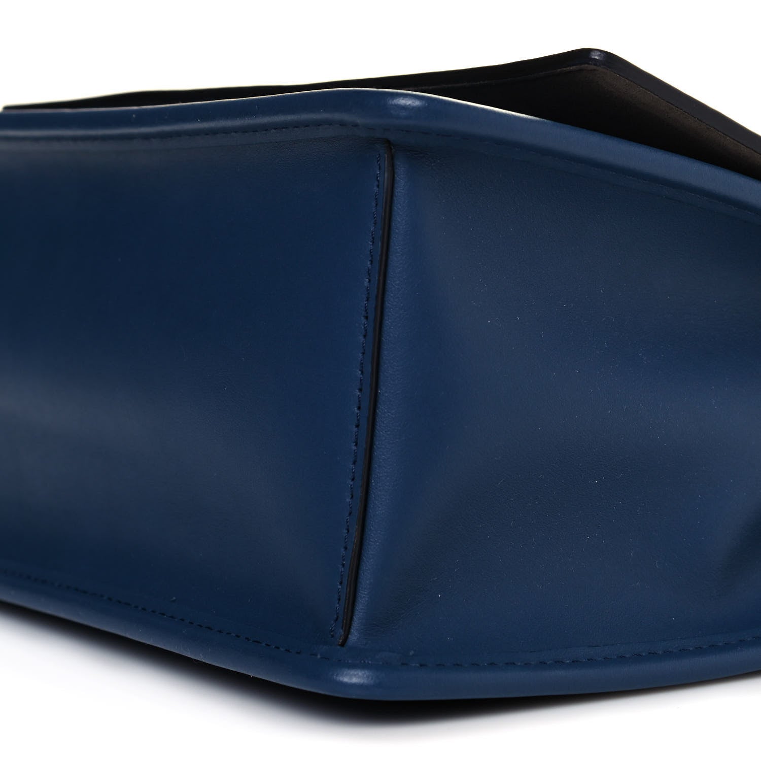 Fendi Vitello Century Opaco F is Fendi Kan I Shoulder Bag Blu Scuro 9 of 9